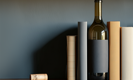 Glass Bottle On The Shelf