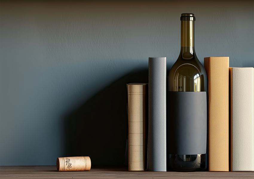 Glass Bottle On The Shelf