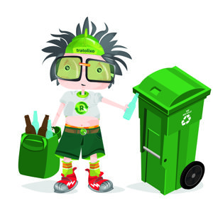 Tratolixo Kids Reciclas Verde